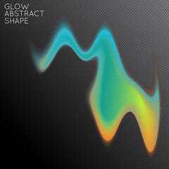 Abstract glow plasma shape