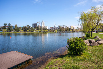 Panorama picture of the Nurigeli lake in Batumi