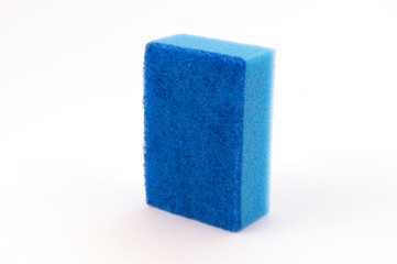Двуслойная поролоновая губка с тонким абразивным слоем для мойки и чистки.