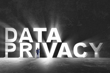 Data privacy concept in modern IT technology