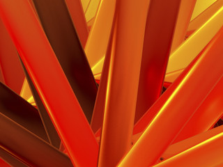 Abstract geometric orange background for design. abstract fire background with smooth soft lines
