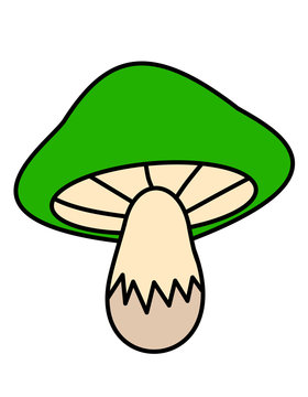 キノコ(緑)