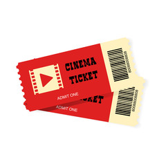 Vector cinema ticket