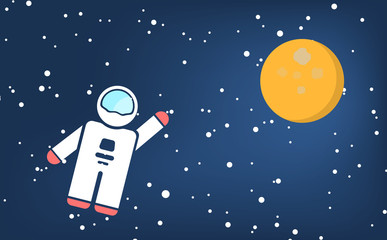 Vector space with cosmonaut