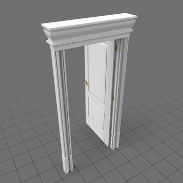 Open two panel door