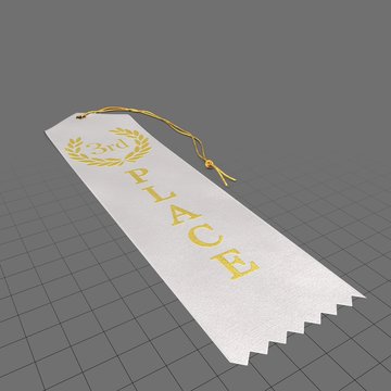White third place ribbon 1