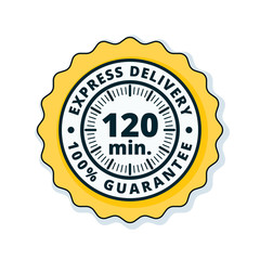 120 minutes Express Delivery illustration