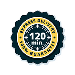 120 minutes Express Delivery illustration