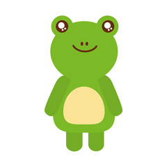cute toad animal icon vector illustration design