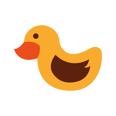 little cute duck icon vector illustration design