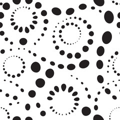Abstract seamless pattern with circles. Circular spot wallpaper