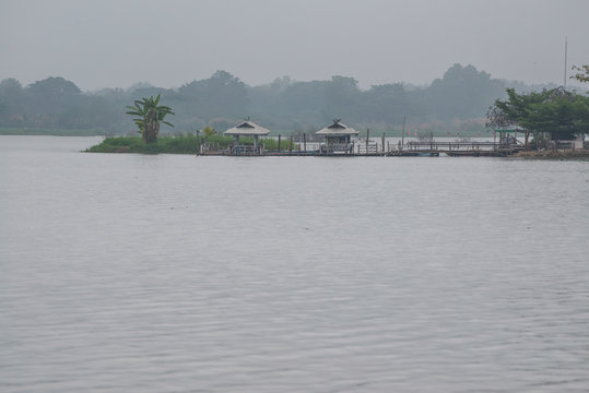 Tilok Aram temple in Kwan Phayao lake