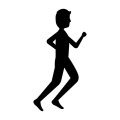 sport fitness stretching man healthy lifestyle vector illustration outline design