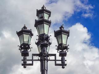 Fototapeta na wymiar Streetlights in Moscow