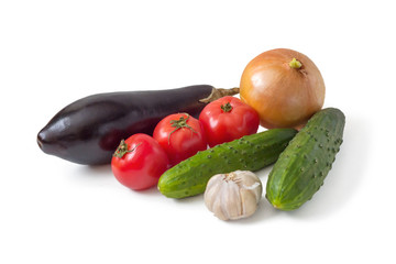 Set of vegetables for lunch