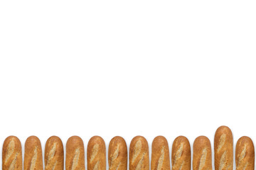 A number of French baguettes