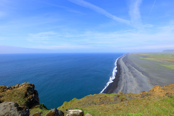 Icelandic black sand beach