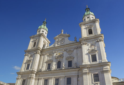 Top view of the Salburg Cathedral