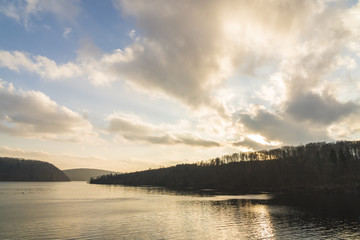 At the Rappbode Dam ( Rappbode-Talsperre ) in Elbingerode / Harz mountains Germany