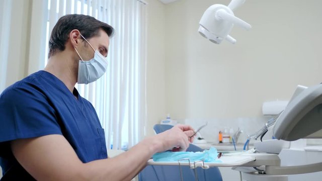 Man dentist working in private practice.