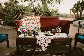vintage sofa outdoors