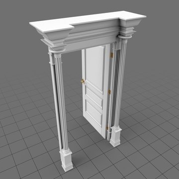 Open three panel door 2