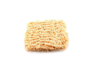 instant noodle On a white background