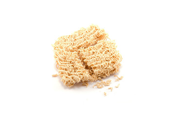 instant noodle On a white background