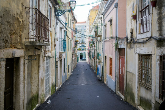 Colourful Street in Lisbon
