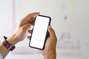 Smartphone in a man hand