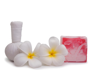 Beauty and fashion concept with spa set.