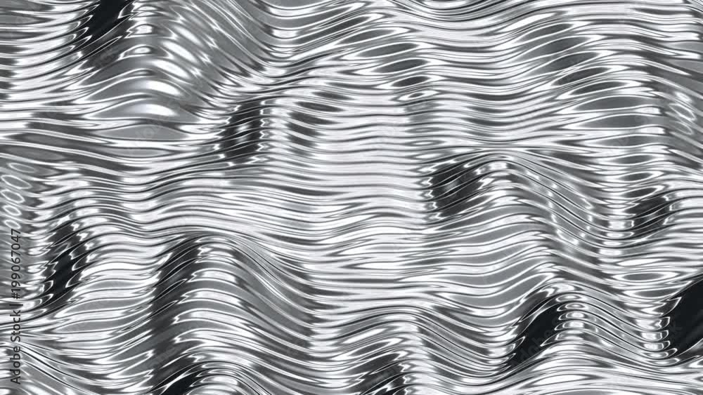 Poster abstract grayscale reflective surface with horizontal lines - seamless loop