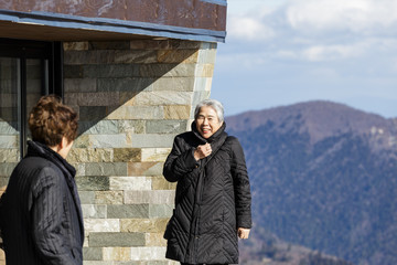シニア旅行者