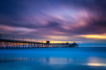 Fototapeta na wymiar Imperial Beach Pier at Sunset