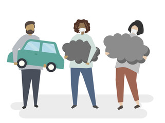 Illustration of pollution