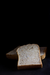Bread isolate on Black background
