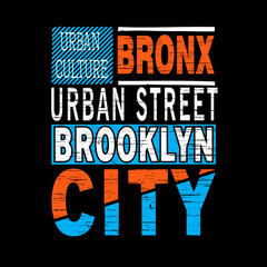 brooklyn typography t shirt vector art - 199073080