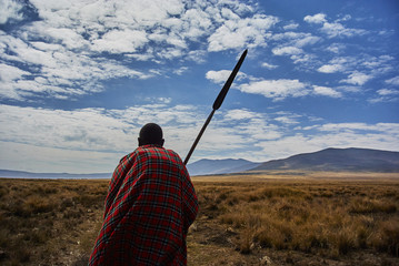Hike Ngorongoro Conservation Area National park Highlands craters en route for Bulati Village from Nainokanoka with Masai Guide and cook.