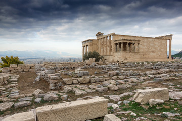 The Erechtheum, Acropolis, Athens, Greece, Europe