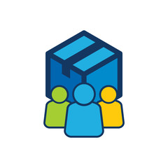 Box Group Logo Icon Design