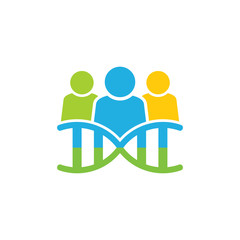 Dna Group Logo Icon Design