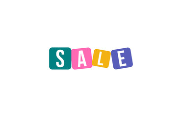 SALE letter word Layout Background Template