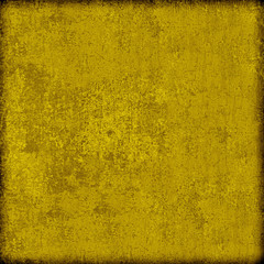 Yellow grunge background. The texture of the old surface. Abstract pattern of cracks, scuffs, dust