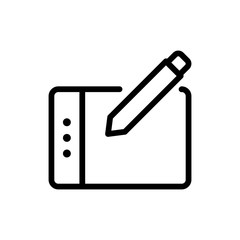 Graphic tablet flat icon