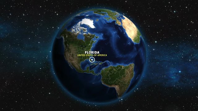FLORIDA - USA Map Zoom