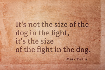 dog size Twain