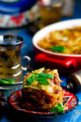 turkish cabbage casserole with minced meat