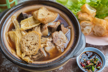 Chinese pork chopped