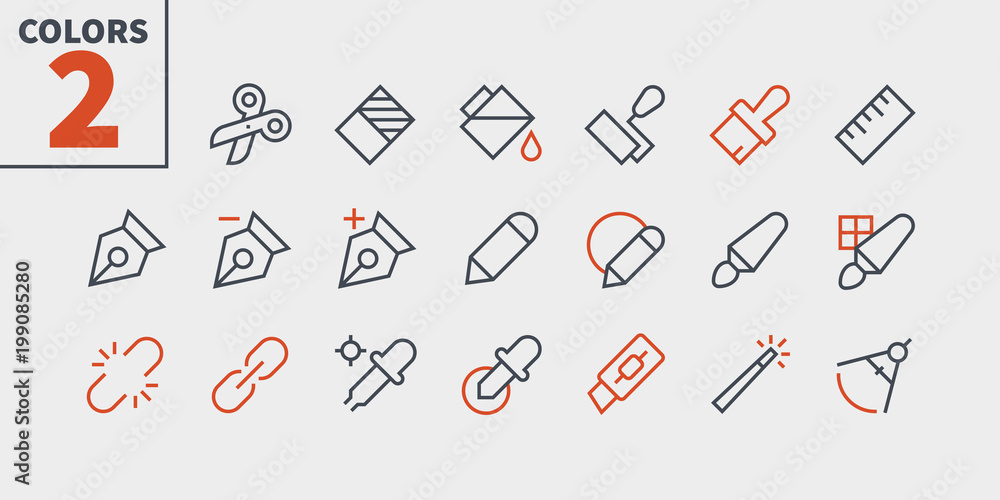 Poster graphic design pixel perfect well-crafted vector thin line icons 48x48 ready for 24x24 grid for web 