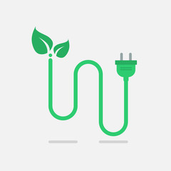 Green eco power plug